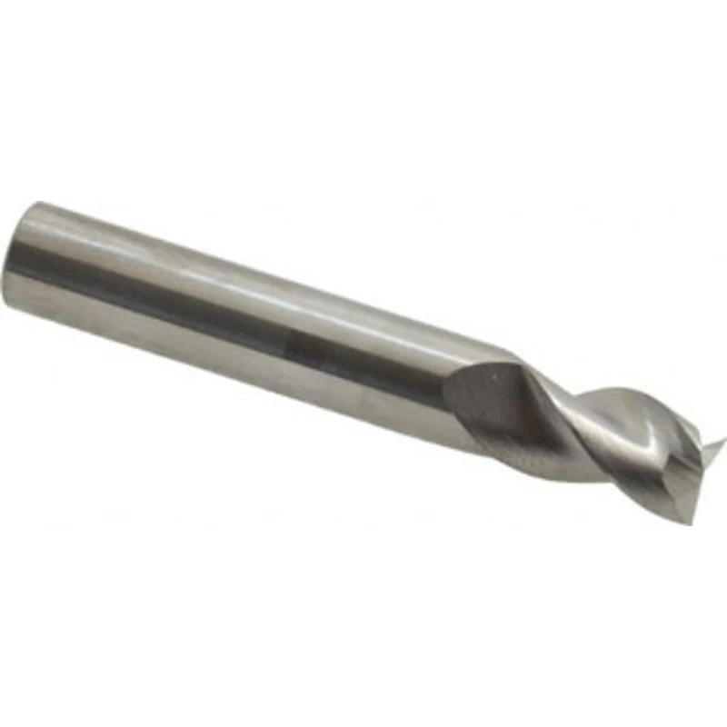 KYOCERA SGS 5/16, 7/16 LOC, 5/16 Shank Diam, 2 OAL, 3 Flute, Solid Carbide Square End Mill Single End, Uncoated, Spir...